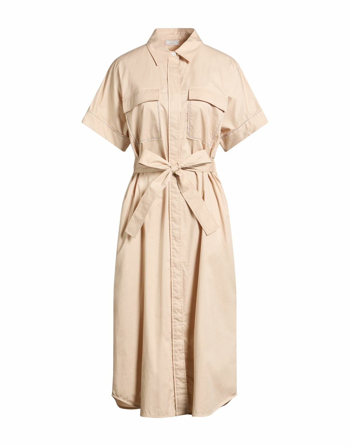 Peserico Womens Midi dress in Beige