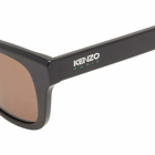 Kenzo Eyewear Men's Kenzo KZ40189F Sunglasses in Shiny Black/Brown 