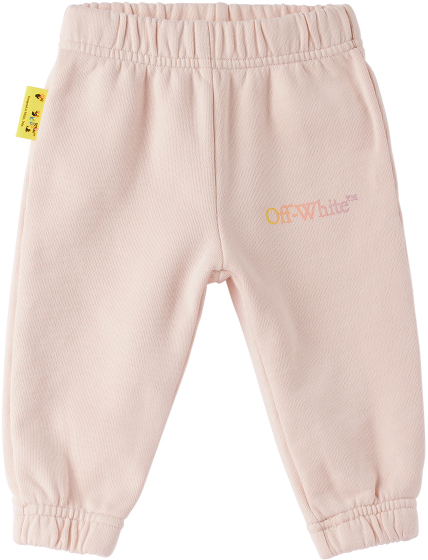 OffWhite Baby Pink Arrow Rainbow Sweatsuit Set OffWhite