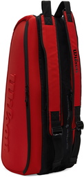 Wilson Red Clash V2 Super Tour 9-Pack Tennis Racket Bag