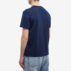 AMI Men's Tonal Small A Heart T-Shirt in Nautic Blue