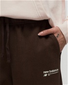New Balance Linear Heritage Brushed Back Fleece Sweatpant Brown - Womens - Sweatpants