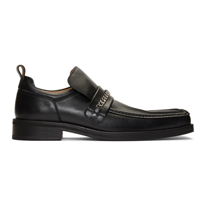 Photo: Martine Rose Black Square Toe Boot Loafers