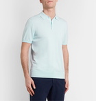 Richard James - Slim-Fit Cotton Polo Shirt - Blue