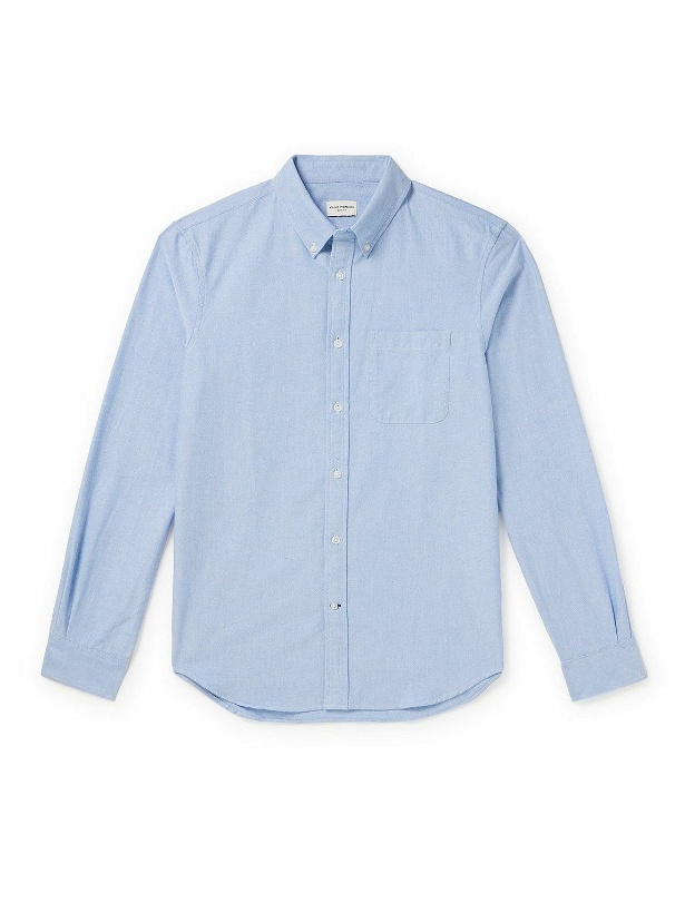 Photo: Club Monaco - Button-Down Collar Cotton Oxford Shirt - Blue