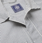 J.Press - Checked Cotton and Silk-Blend Shirt - Blue