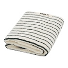 Tekla Off-White and Green Striped Organic Hand Towel