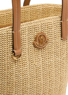 Moncler Hubba Small Raffia Tote - Beige - One Size