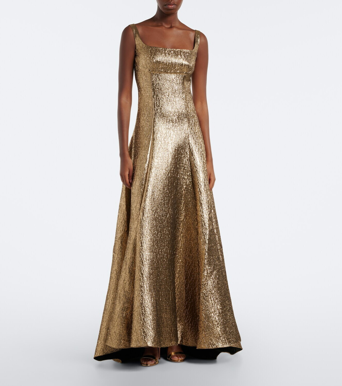 Roland Mouret Lamé jacquard gown