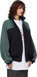 Martine Rose Black & Green T-Lining Track Jacket