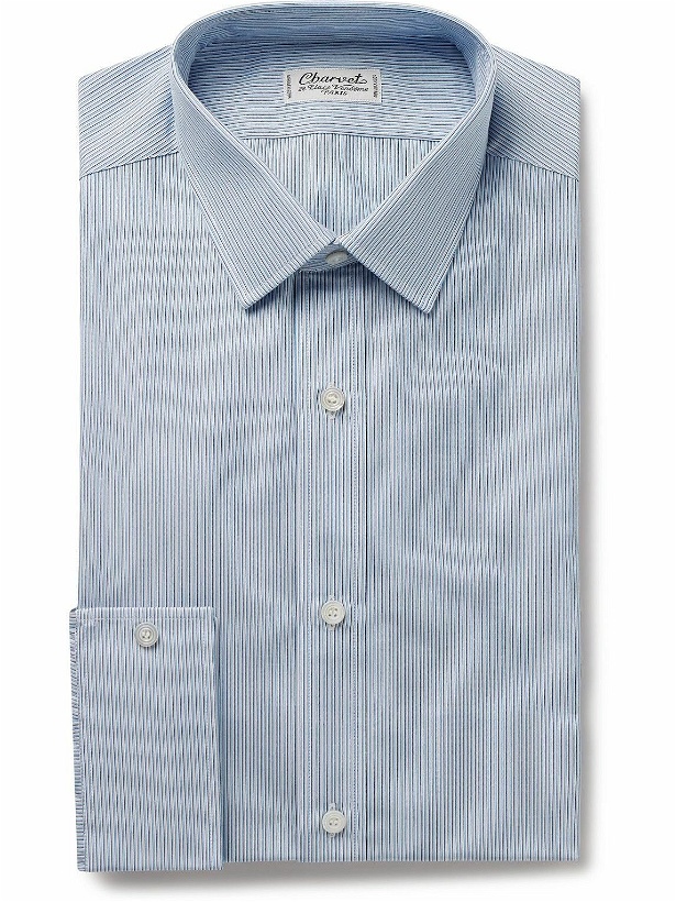 Photo: Charvet - Striped Cotton Shirt - Blue