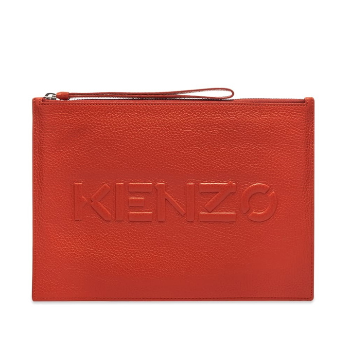 Photo: Kenzo Large Debossed Leather Pouch