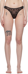 Marine Serre Black Flocked Briefs