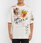 Dolce & Gabbana - Oversized Printed Cotton-Jersey T-Shirt - Men - White