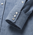 Marc Jacobs - Slim-Fit Cotton-Chambray Western Shirt - Men - Blue