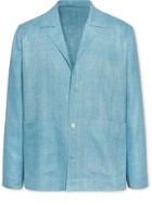Stòffa - Recycled Silk Jacket - Blue