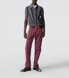 Versace Striped straight jeans