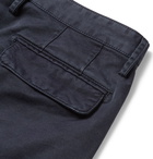 Massimo Alba - Blue Slim-Fit Pleated Cotton Trousers - Navy