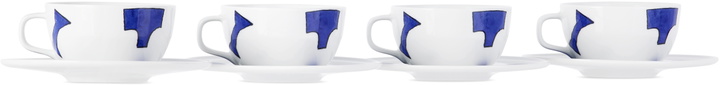 Photo: Alessi White Itsumo Tea Cup & Saucer Set, 4 pcs