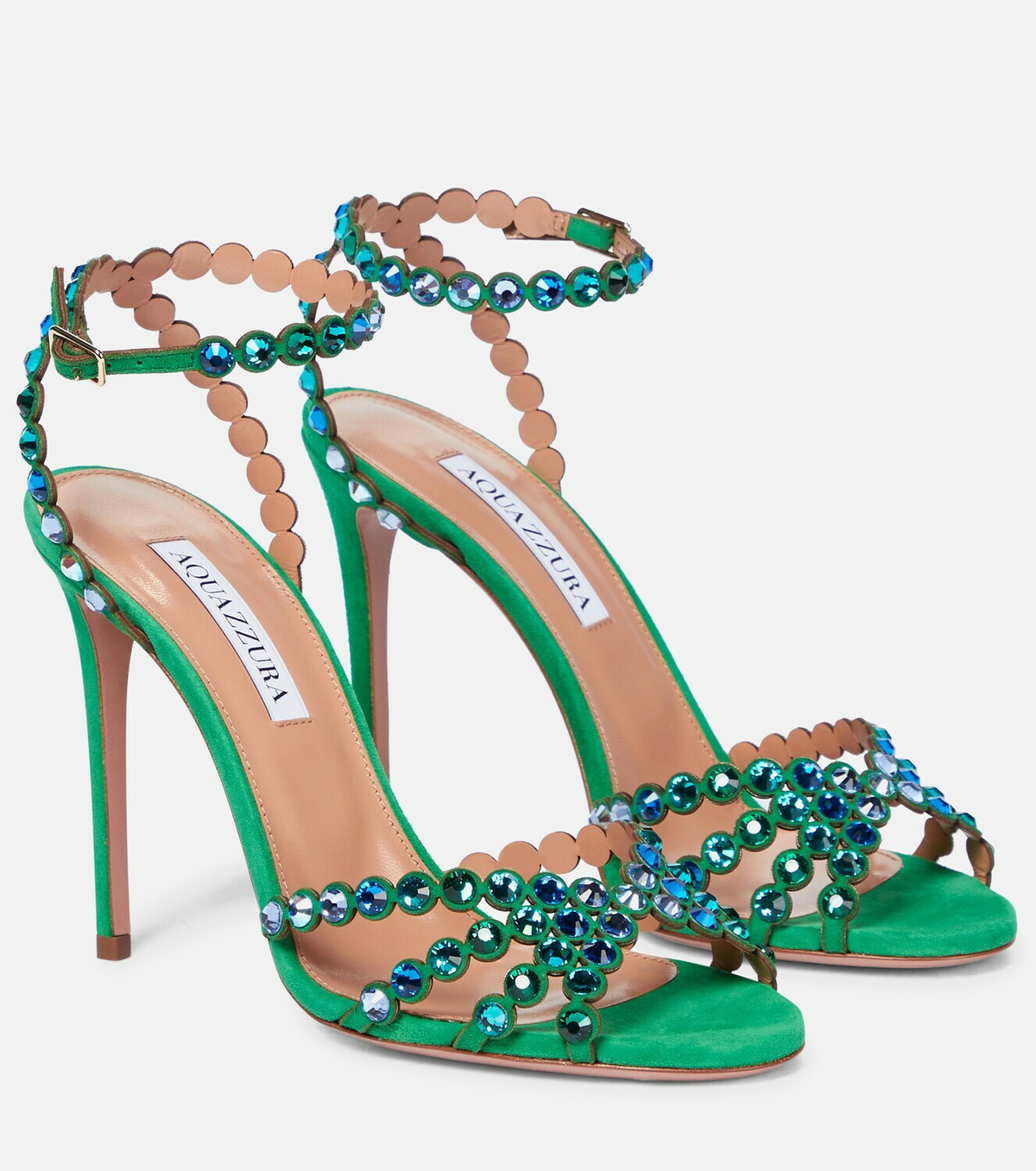 Aquazzura Tequila 105 embellished leather sandals Aquazzura