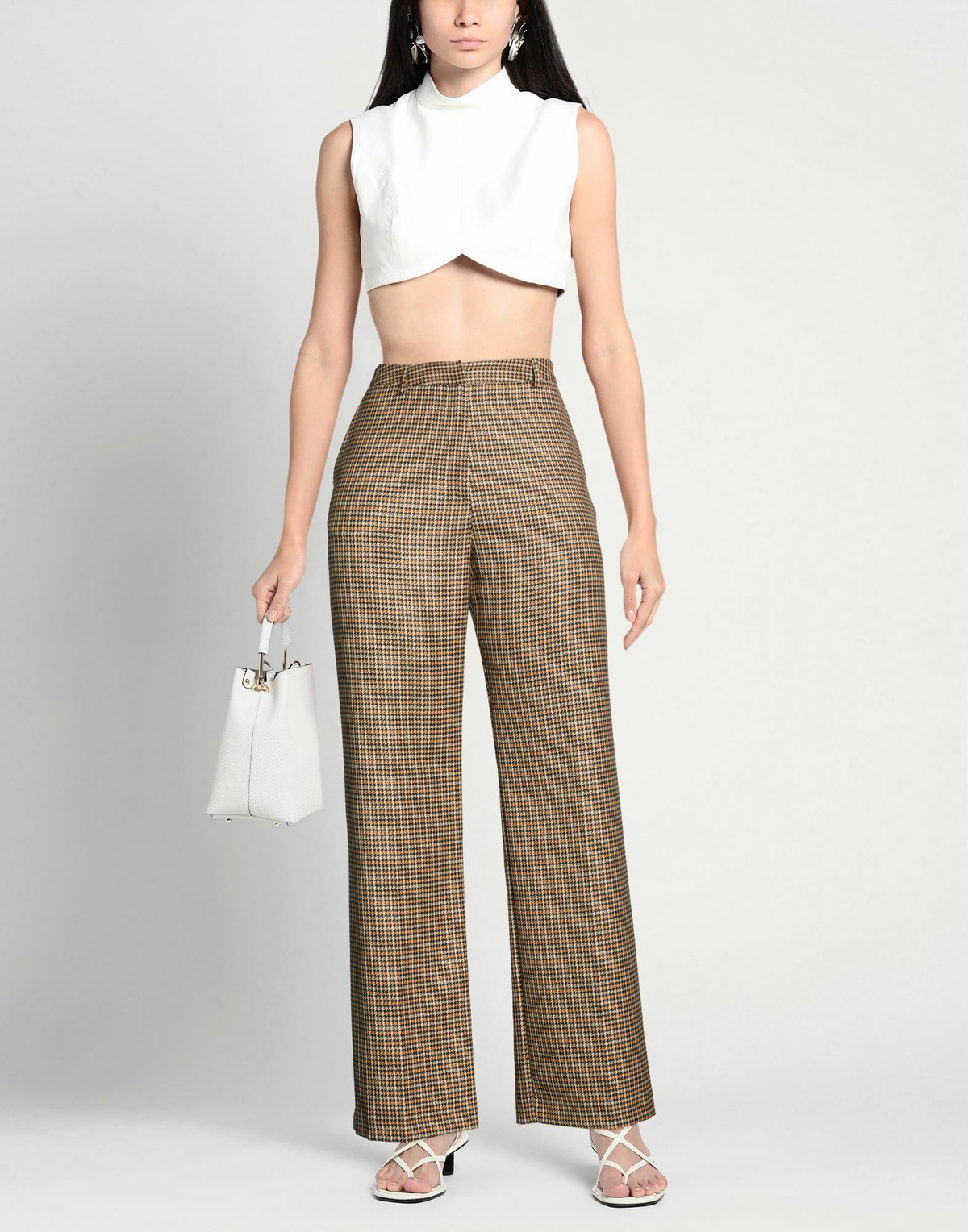 Alessia Santi Womens Pants Sand