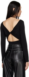 determ; Black Twisted Bodysuit