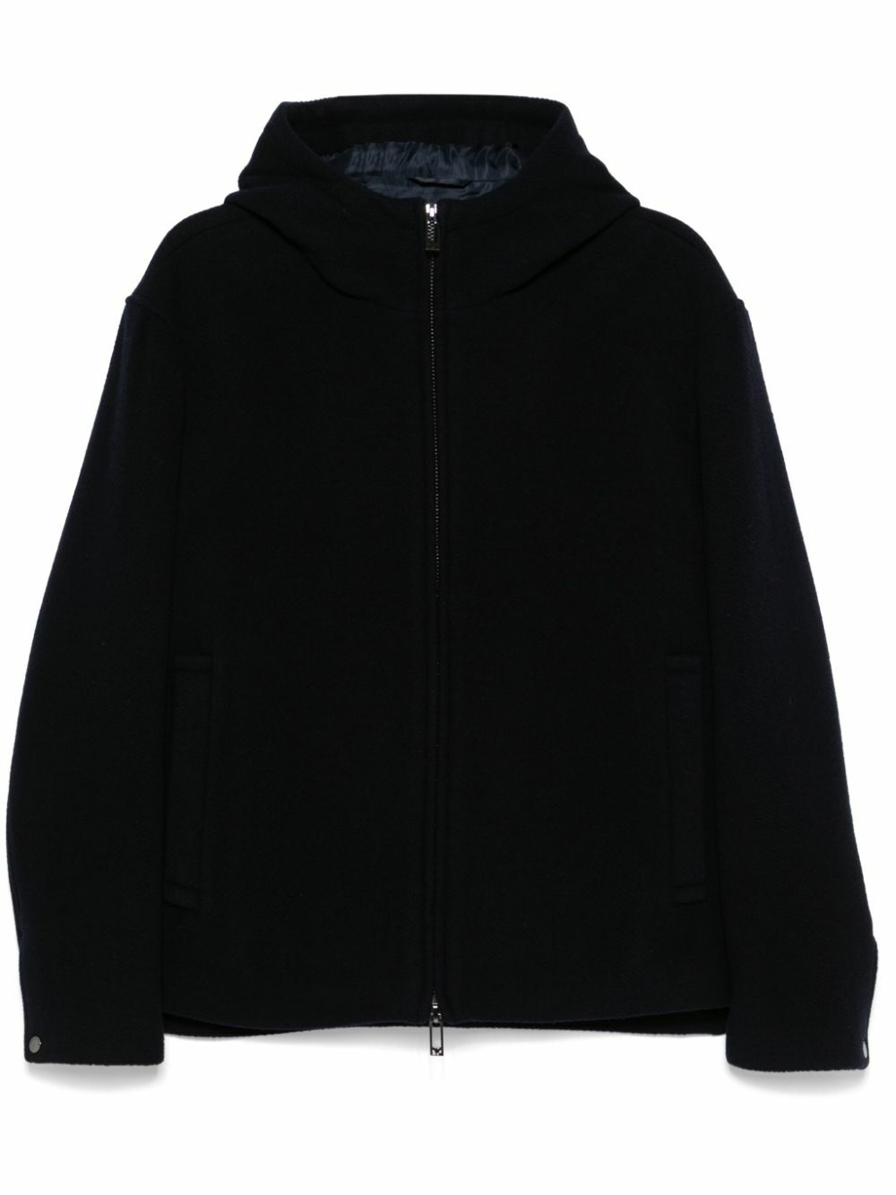 EMPORIO ARMANI - Wool Hooded Jacket Emporio Armani