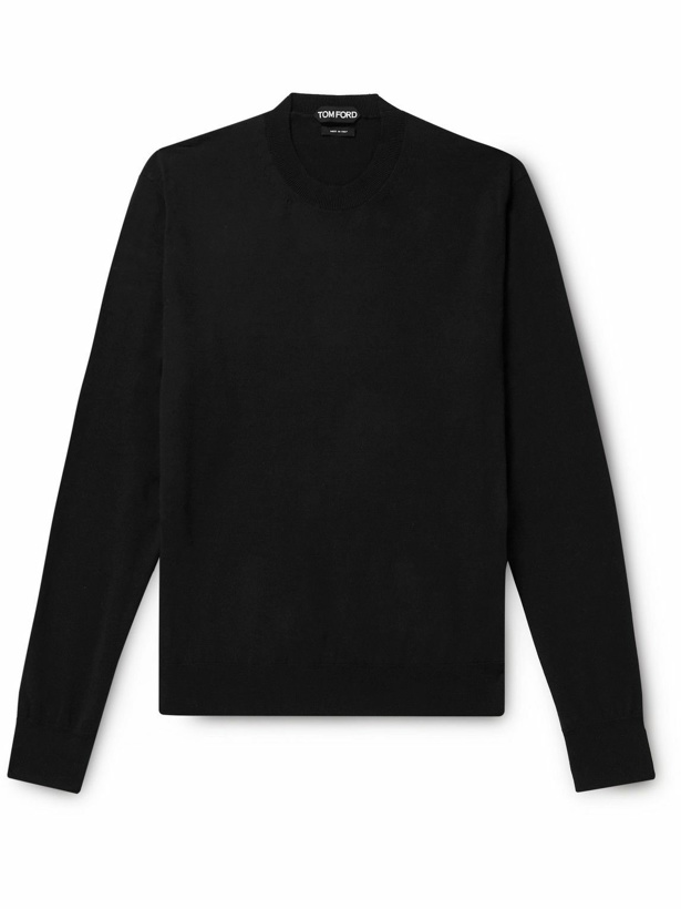 Photo: TOM FORD - Sea Island Cotton Sweater - Black