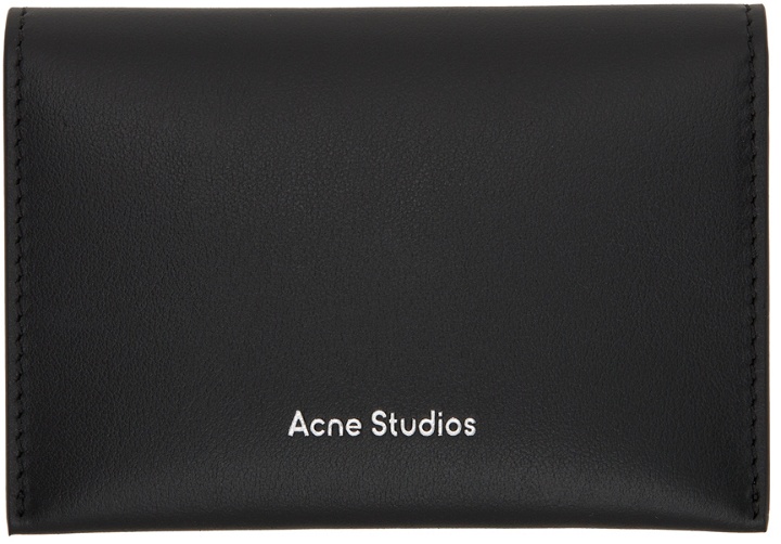 Photo: Acne Studios Black Bifold Card Holder