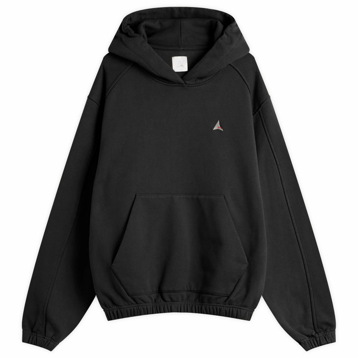Photo: ROA Men's Logo 490Gsm Hoodie in Washed Black