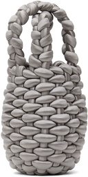 Isa Boulder Silver Braided Bag