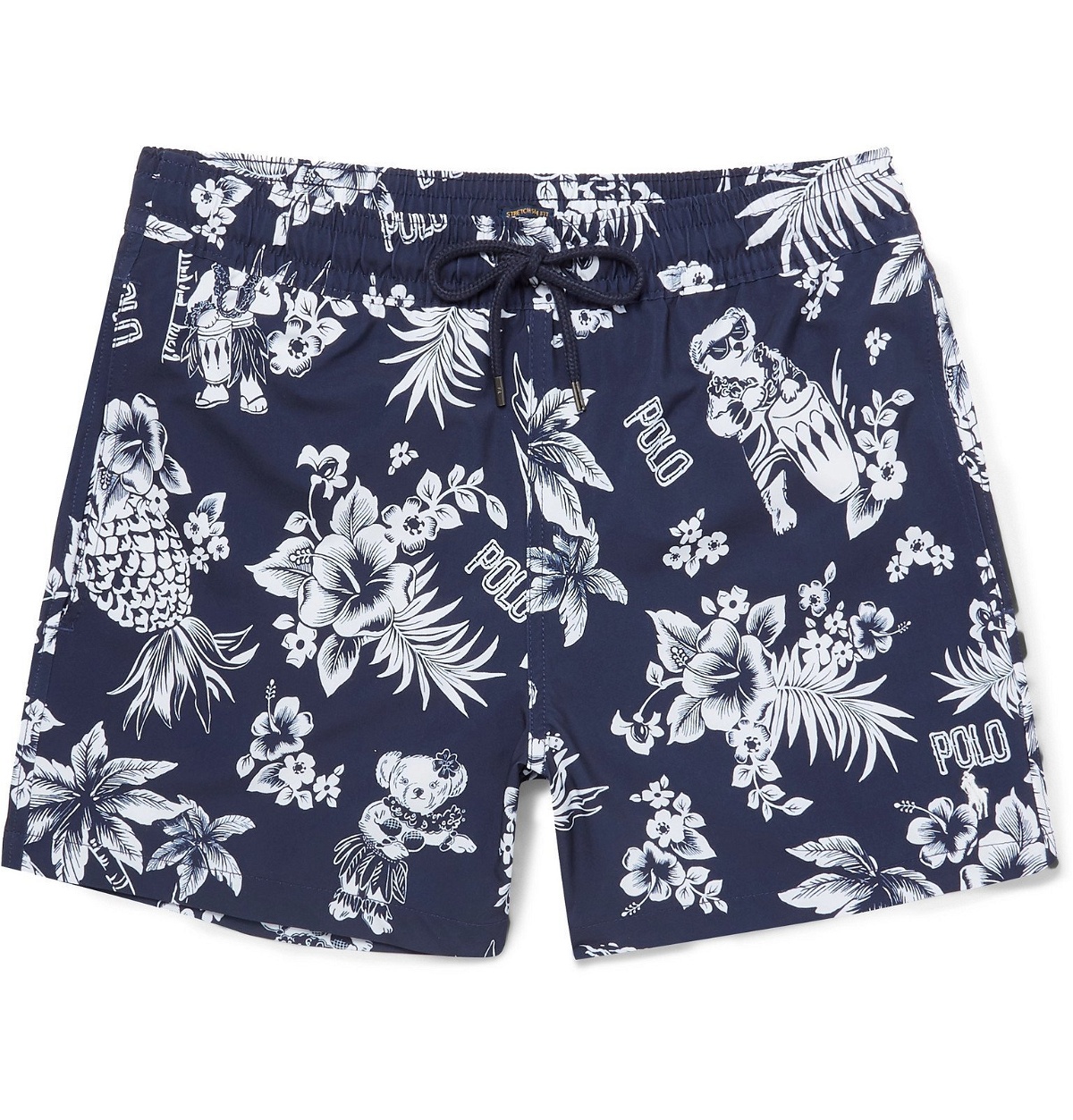 Polo Ralph Lauren - Traveler Mid-Length Printed Swim Shorts - Blue Polo ...