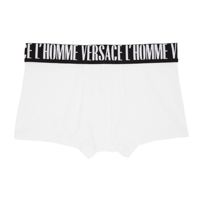 Photo: Versace Underwear White and Black Modal Boxer Briefs