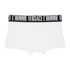 Versace Underwear White and Black Modal Boxer Briefs