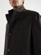 Thom Sweeney - Herringbone Wool Coat - Brown