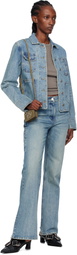 OPEN YY Blue Denim Trucker Jacket