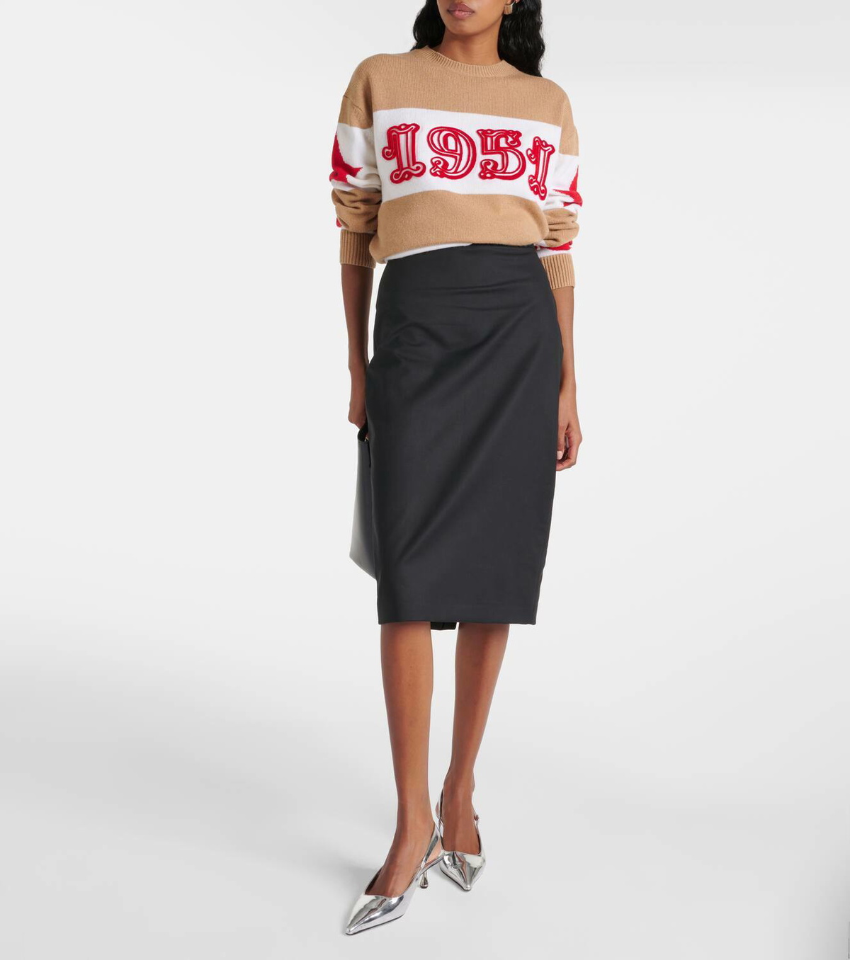 【Max Mara】 Edenコットンブレンド pencilスカート Max Mara Eden cotton-blend pencil skirt Max Mara