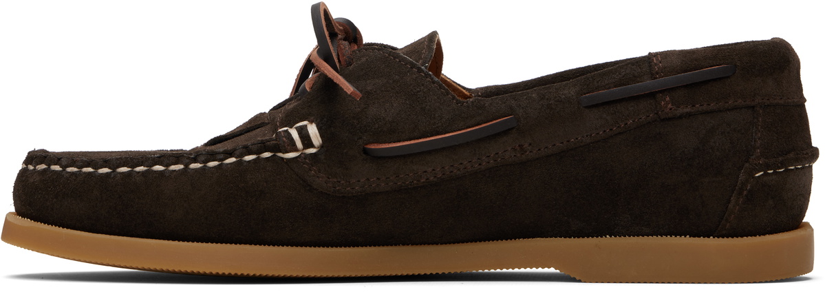 HEREU Brown Saler Nautic Suede Boat Shoes
