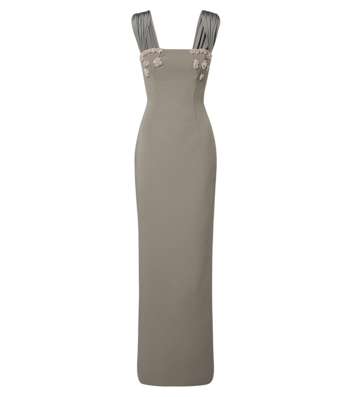 Photo: Rachel Gilbert Malia embellished crêpe corset gown