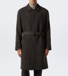 Zegna Wool, silk, and cashmere tweed coat