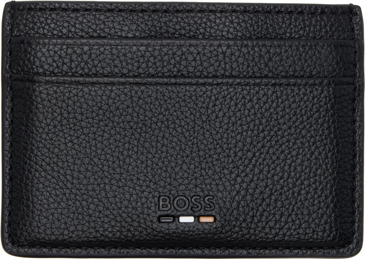 Photo: BOSS Black Faux-Leather Money Clip Card Holder