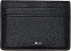 BOSS Black Faux-Leather Money Clip Card Holder