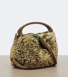 Dries Van Noten Small floral jacquard top-handle bag