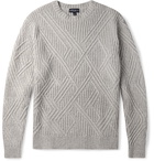 Peter Millar - Chalet Textured Wool-Blend Sweater - Gray