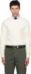 Thom Browne Off-White Milano Stitch 4-Bar Sweatshirt