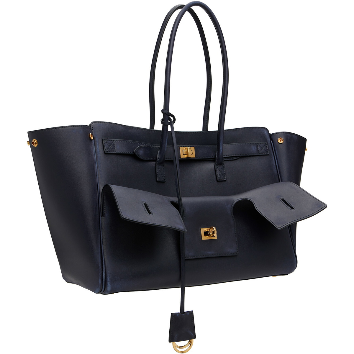 Balenciaga Navy Bel Air Carry All M Bag