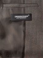 UNDERCOVER - Slim-Fit Distressed Checked Twill Blazer - Brown