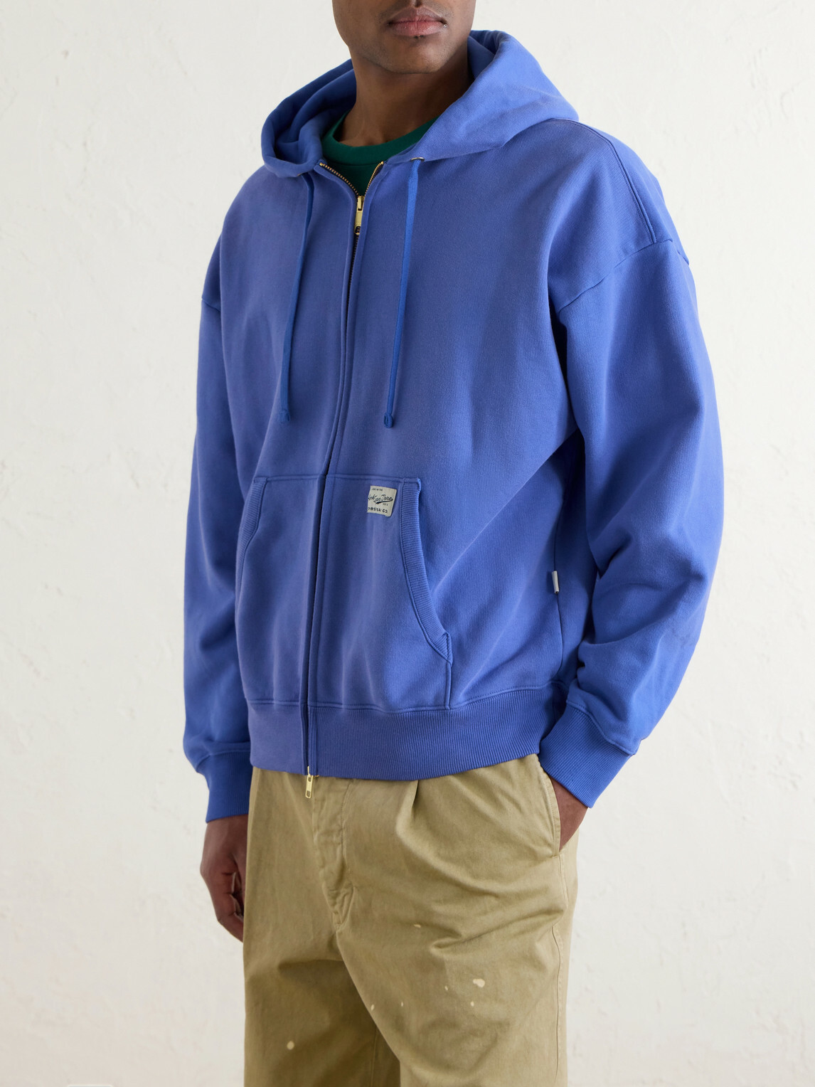Aimé Leon Dore - Cotton-Jersey Zip-Up Hoodie - Blue