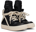 Rick Owens Kids Black Porterville Geobaskets Sneakers