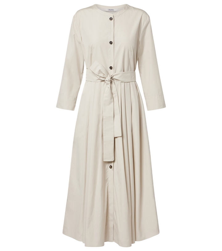 Photo: 'S Max Mara Giorno belted cotton shirt dress